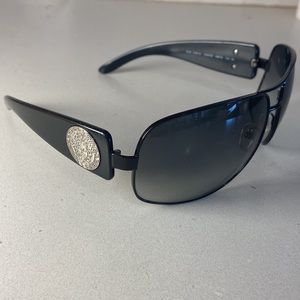 Authentic Versace Black Aviator Sunglasses